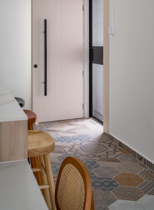 Contemporary Entryway at bedok reservior