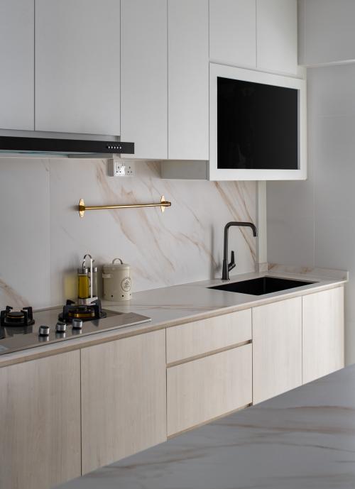 Contemporary Kitchen at bedok reservior