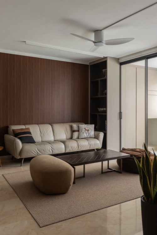 Contemporary Living Room at Bishan Street 22