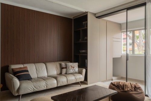 Contemporary Living Room at Bishan Street 22