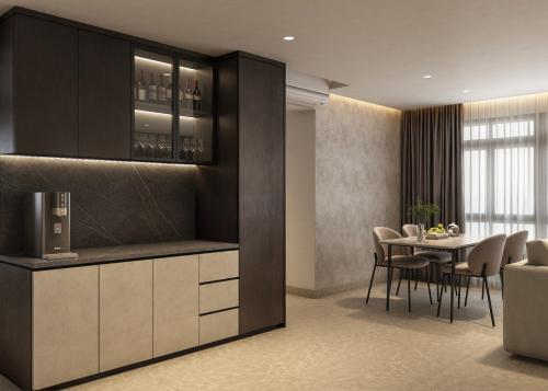 Modern Dining Room at Dark luxury
