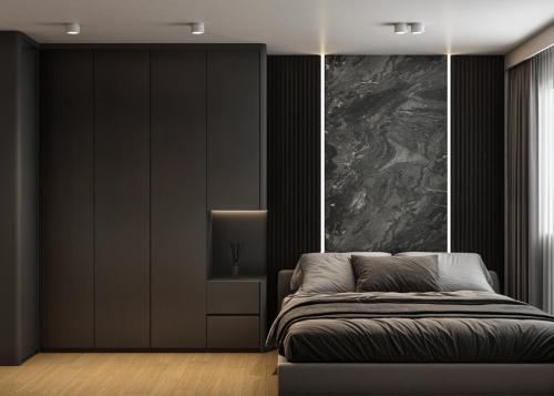Modern Bedroom at Dark luxury