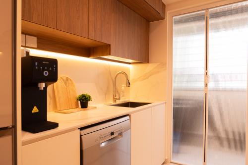 Contemporary Kitchen at 420 Clementi