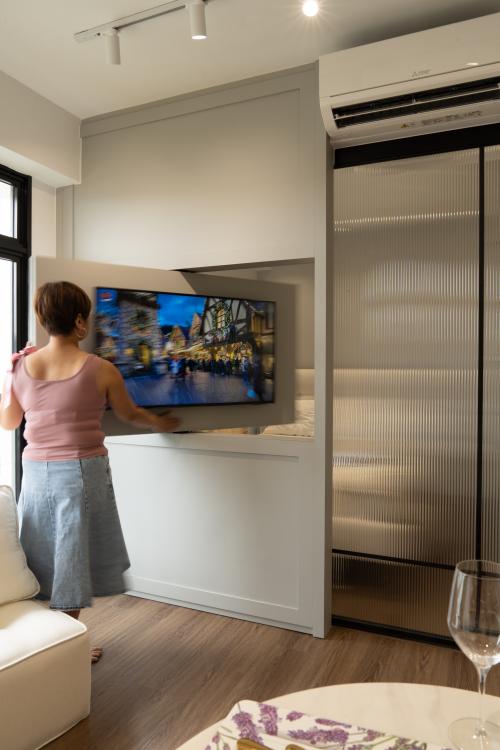Contemporary Living Room at Punggol Point Cove