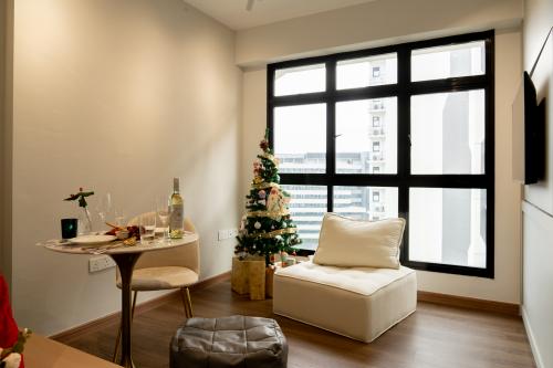 Contemporary Living Room at Punggol Point Cove