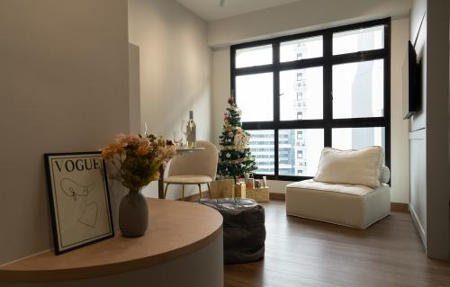 Contemporary Living Room at Punggol Point Cove