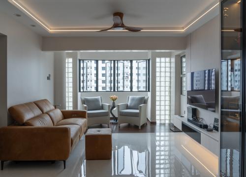 Modern Living Room at 666 Jurong West