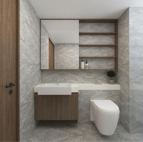 Modern Bathroom at Affinity at Serangoon