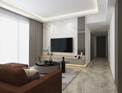 Modern Living Room at Affinity at Serangoon