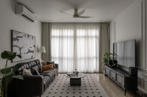 Contemporary Living Room at The Sterling