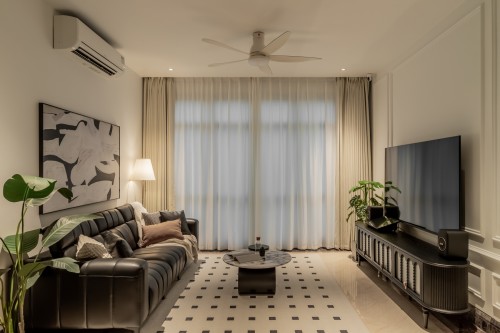 Contemporary Living Room at The Sterling