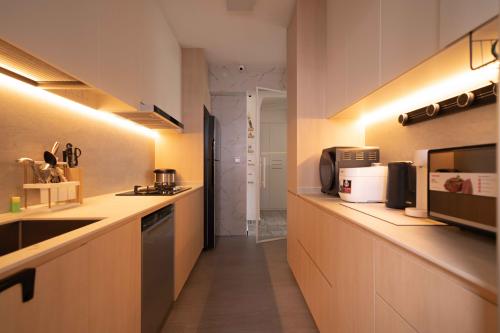 Minimalist Kitchen at Towner Crest