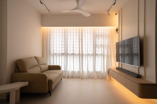 Minimalist Living Room at Towner Crest