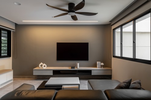 Minimalist Living Room at Boon Tiong Road