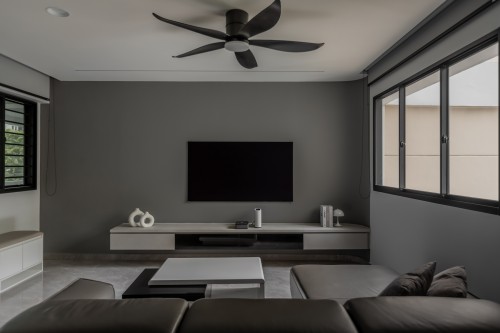Minimalist Living Room at Boon Tiong Road