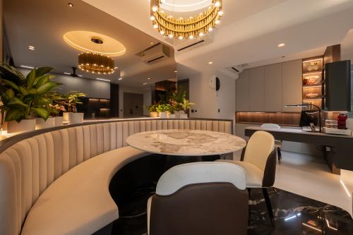 Contemporary Dining Room at New 3 Bedroom EC @ Ola Sengkang