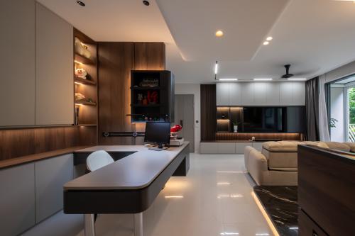 Contemporary Living Room at New 3 Bedroom EC @ Ola Sengkang