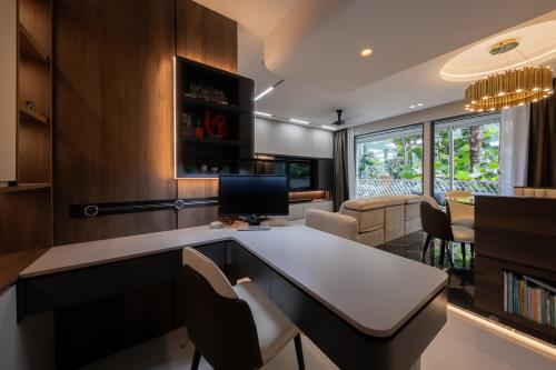 Contemporary Living Room at New 3 Bedroom EC @ Ola Sengkang