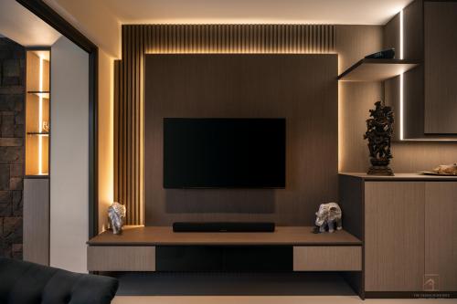 Contemporary Living Room at 102 Edgedale Plains (The Terrace)