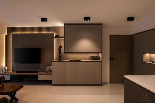Contemporary Entryway at 102 Edgedale Plains (The Terrace)