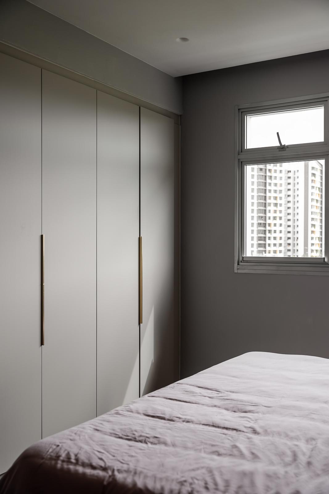 Modern Bedroom with Drop Light and Drop Ceiling