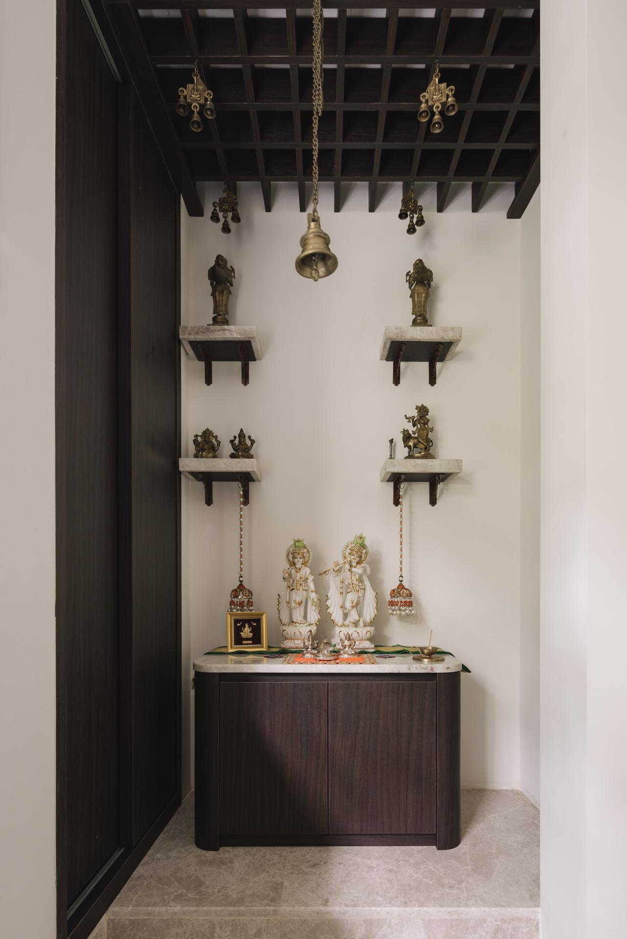 Modern Service Yard with Altar and Storage Cabinets