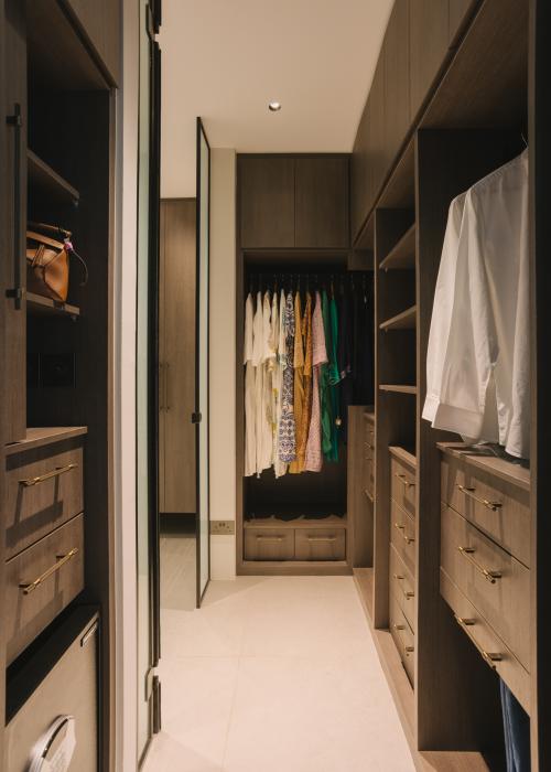 Modern Walk-in Wardrobe at The Duchess