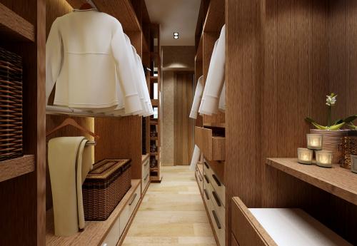 Contemporary Walk-in Wardrobe at Compassvale Crescent