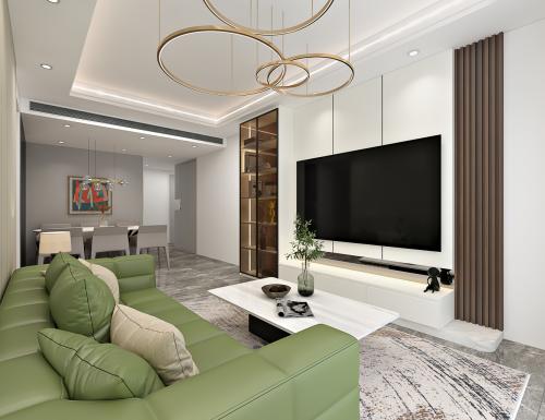 Contemporary Living Room at Rivere