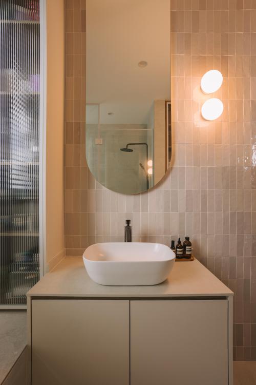 Scandinavian Bathroom at Skyline Residences II