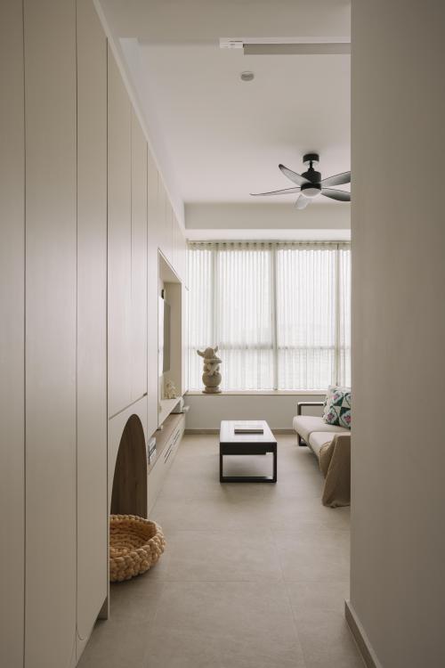 Scandinavian Living Room at Skyline Residences II