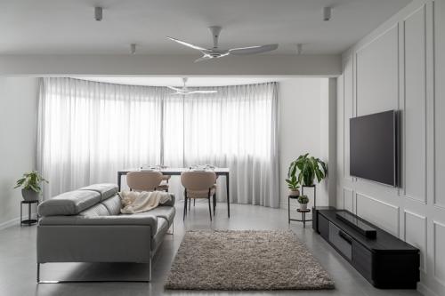 Contemporary Living Room at Sin Ming Ave
