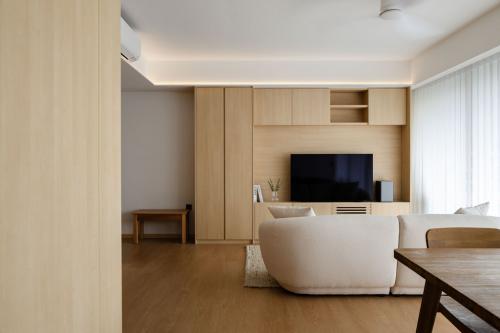 Minimalist Living Room at Austville Residences