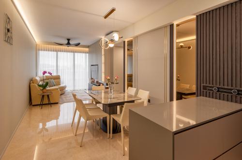Contemporary Living Room at clavon
