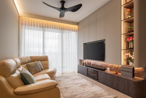 Contemporary Living Room at clavon