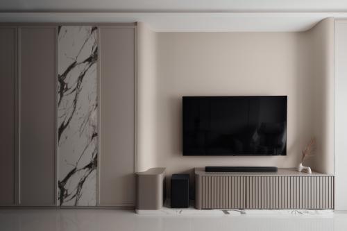 Modern Living Room at Punggol Point Cove