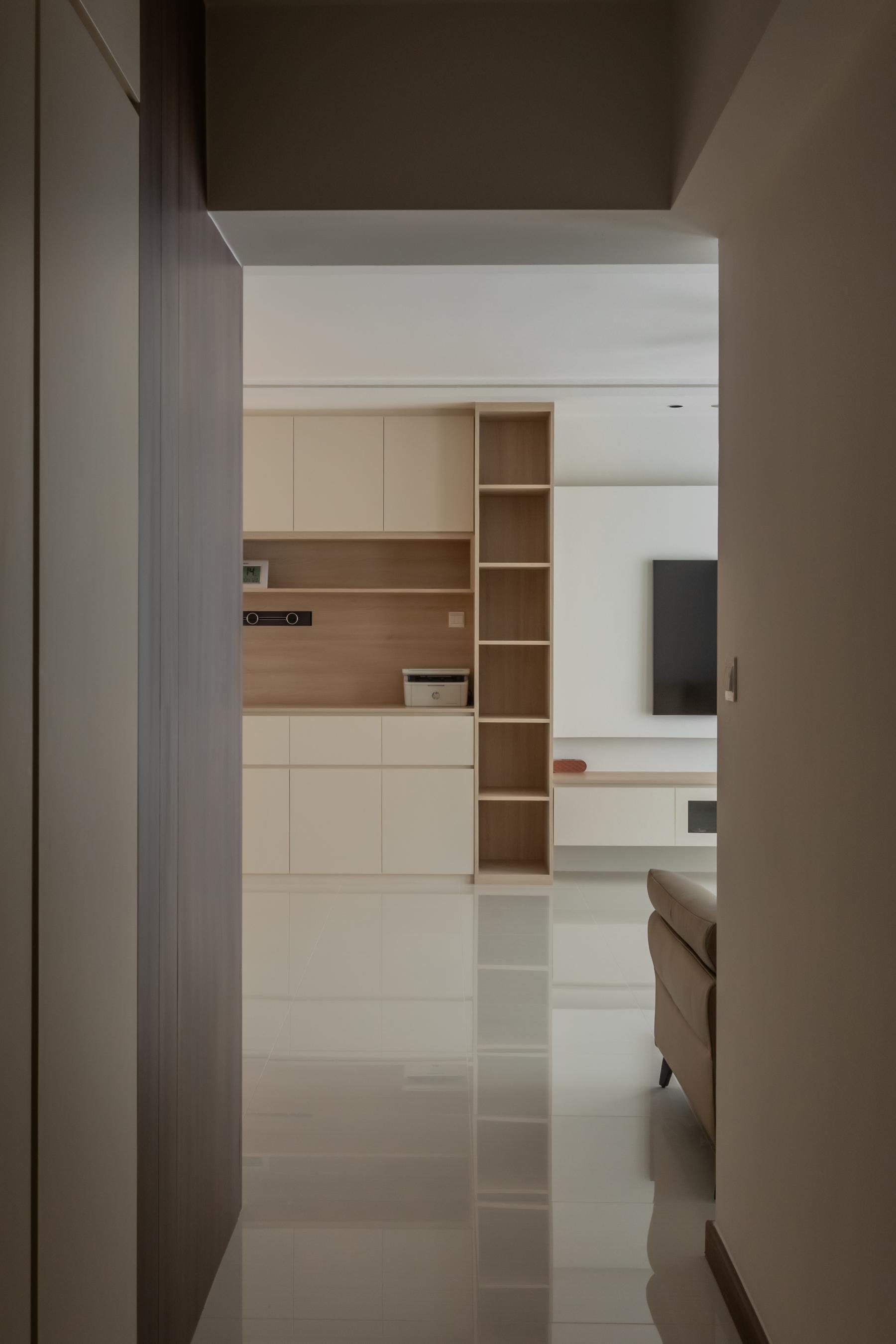 Modern Living Room with TV Console and Feature Wall