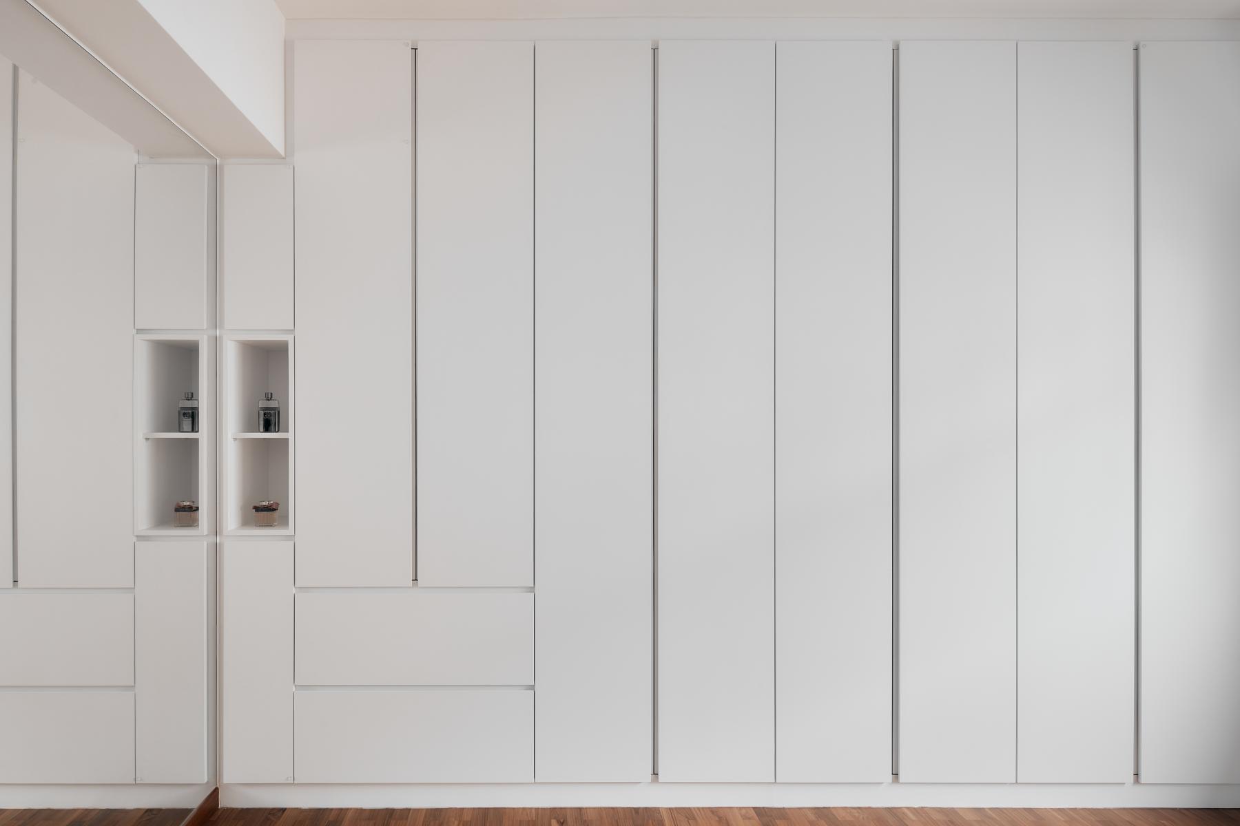 Modern Bedroom with Wardrobe and Sliding Wardrobe