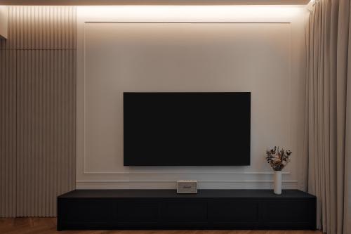 Modern Living Room at Maple Woods