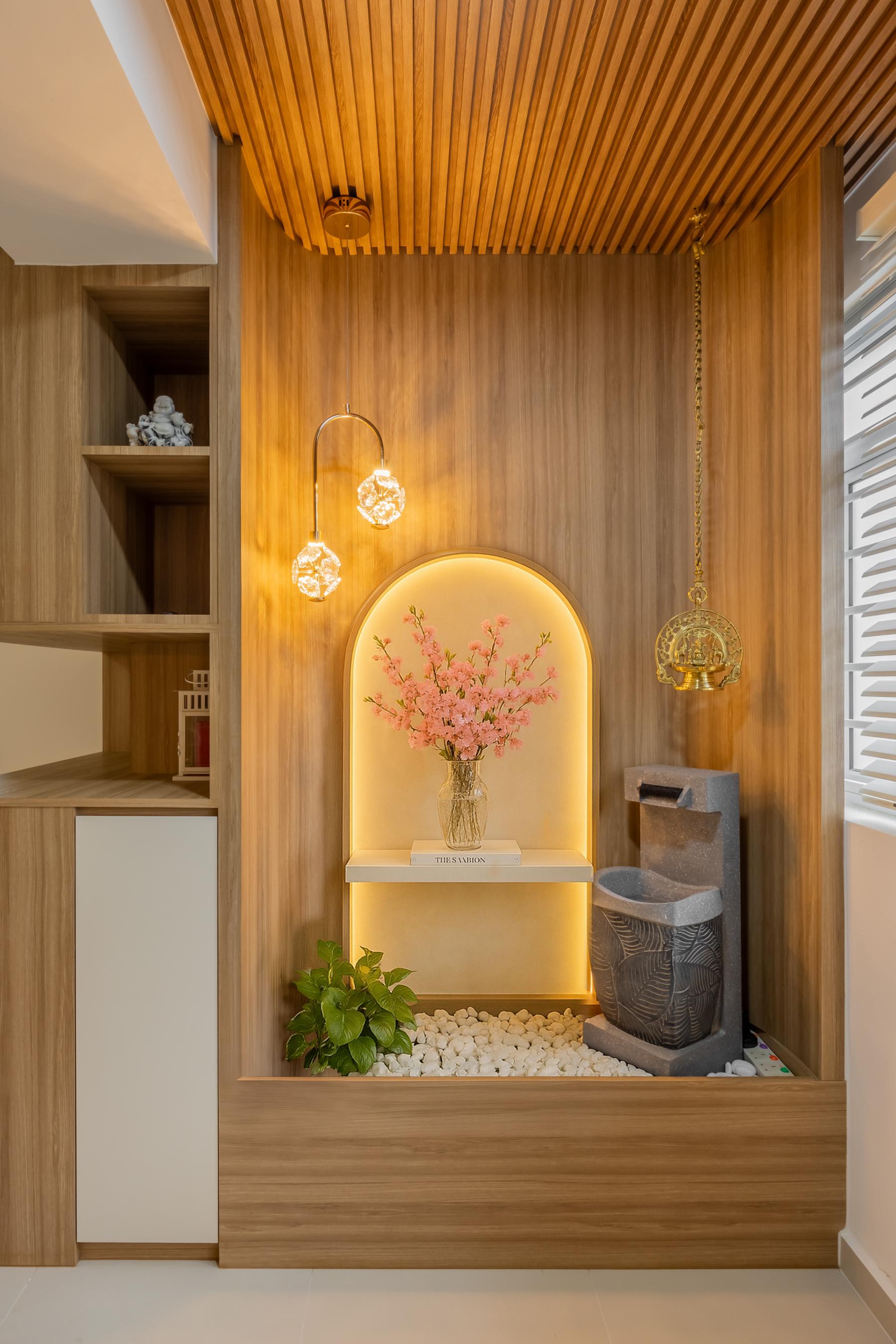 Modern Entryway with Mirror and Seating Bench