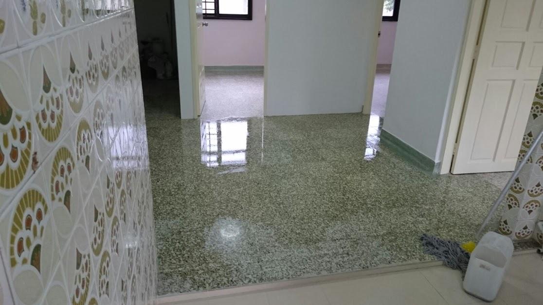 Asian Living Room with Homogeneous Tiles and Herringbone Tiling