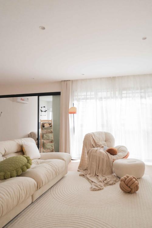 Minimalist Living Room at Anchorvale Grove