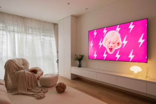 Minimalist Living Room at Anchorvale Grove