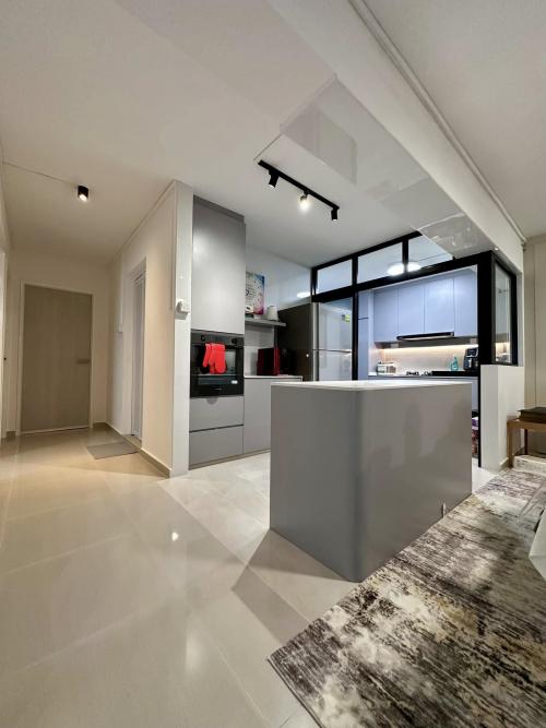 Contemporary Living Room at HDB 5 Room Resale At Bukit Batok
