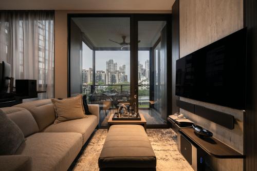 Contemporary Living Room at Holland Road Hyll on Holland