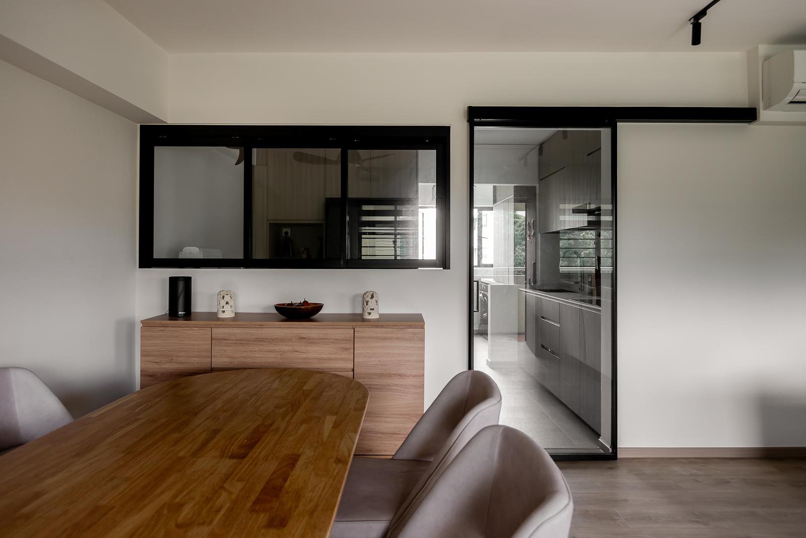 Modern Dining Room with Dining Table and Dining Chairs