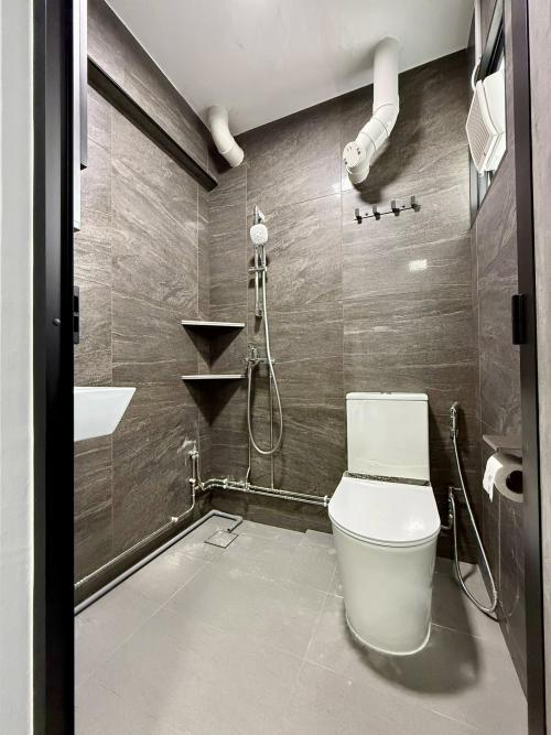 Modern Bathroom at HDB 3 Room Resale at West Coast Drive