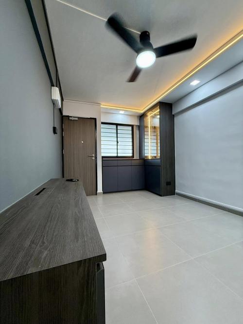 Modern Living Room at HDB 3 Room Resale at West Coast Drive