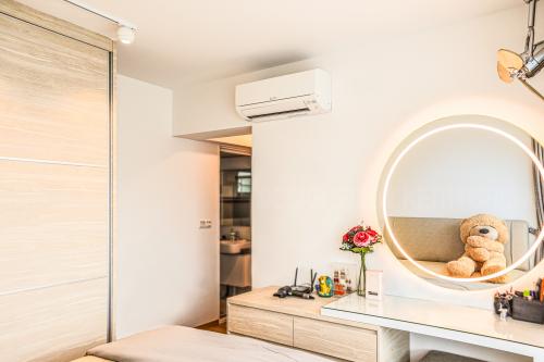 Scandinavian Bedroom at 4-Room HDB Scandinavian
