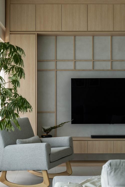 Asian Living Room at Rochester Residence